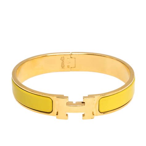 hermes narrow multi gold printed enamel bracelet|fashion accessory Hermes h bracelet.